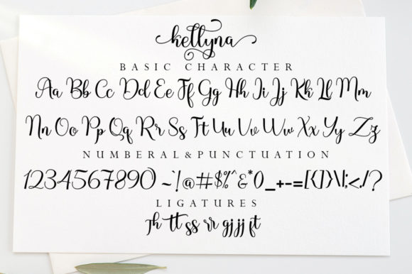 Kellyna Font PNG with transparent background - Preview 6