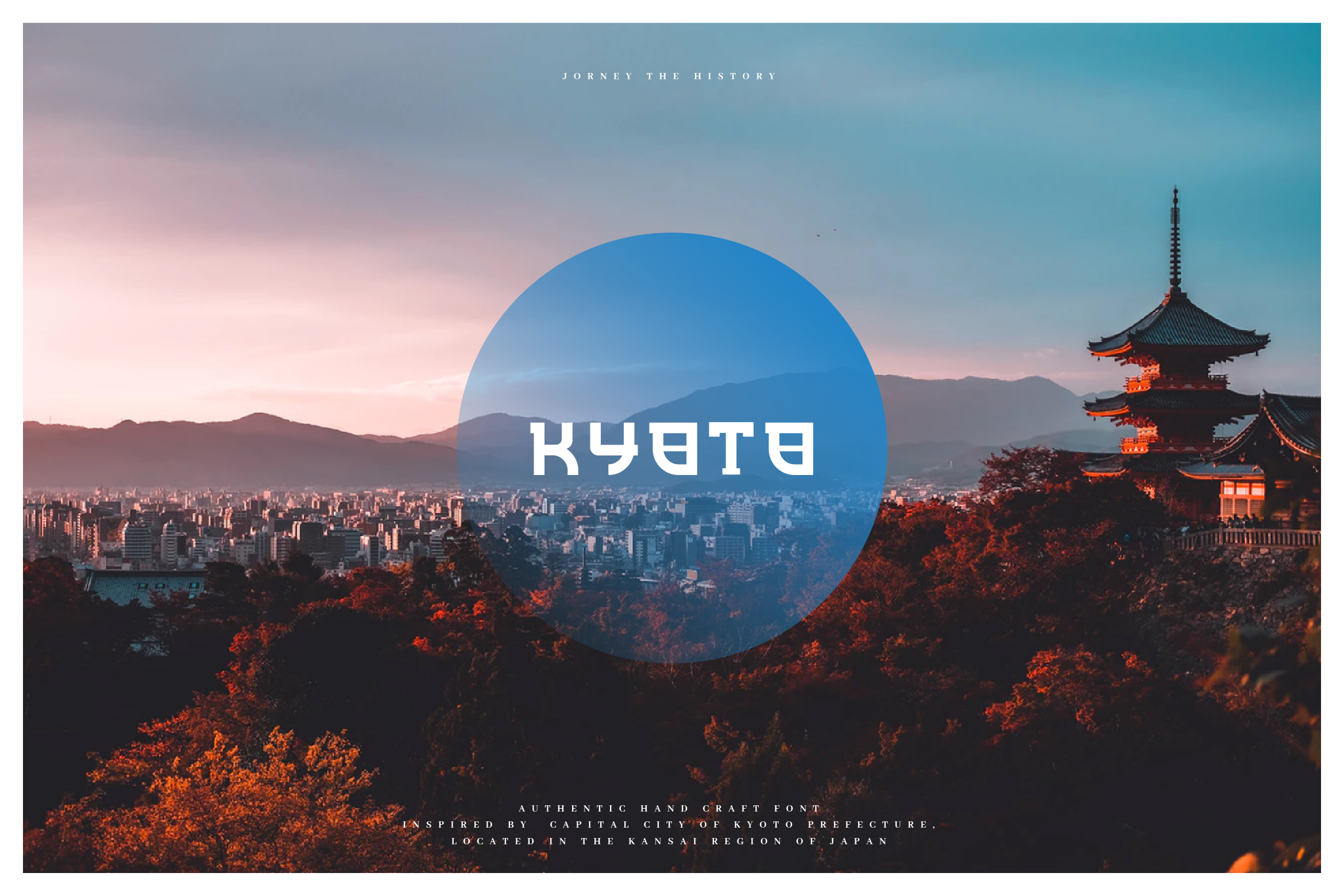Kyoto preview, bold solid traditional Japanese display font
