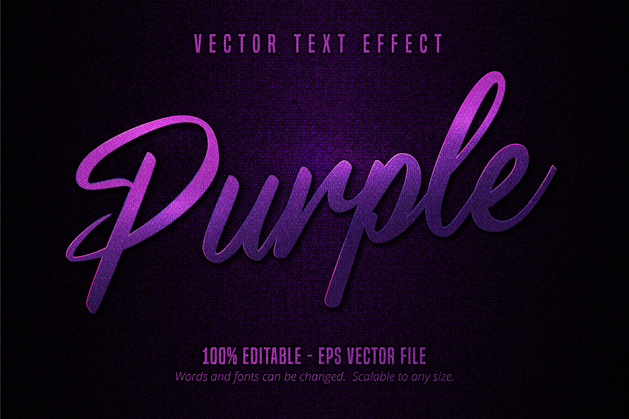 Luxury Purple Editable Text Effect Graphic by DesignVectx · Creative ...