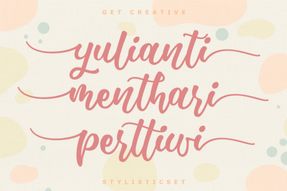 Menthari Font PNG with transparent background - Preview 2