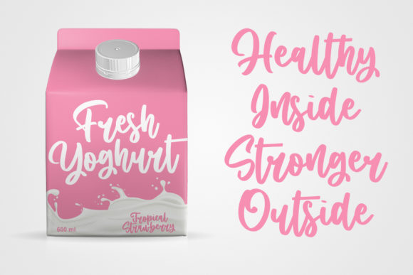 Milky Rainbow Font PNG with transparent background - Preview 4