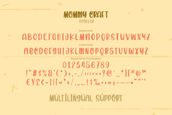 Mommy Craft Font PNG with transparent background - Preview 5