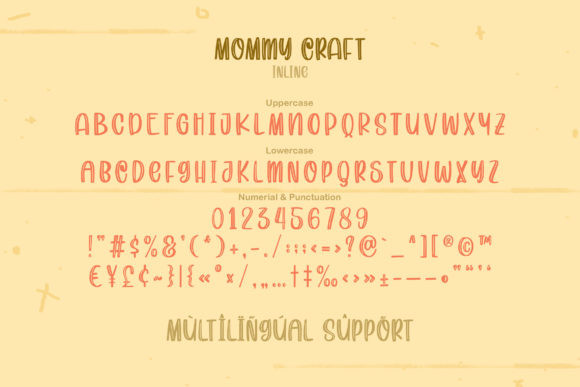 Mommy Craft Font PNG with transparent background - Preview 6