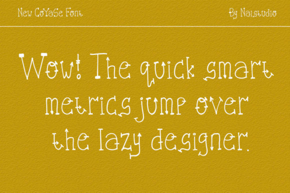 Coyase Font - Preview 6