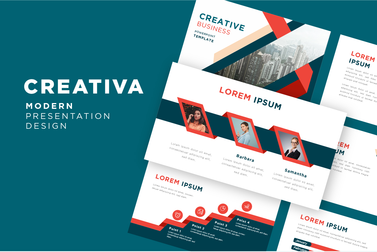 Plantilla de presentación empresarial moderna con archivos vectoriales editables