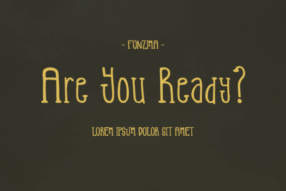 Fonzima Font - Preview 1
