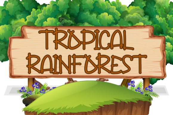 Jungle Bunch Font PNG with transparent background - Preview 1