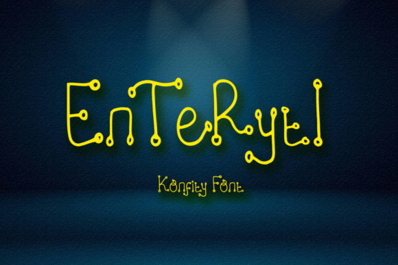 Konfity Font PNG with transparent background - Preview 1