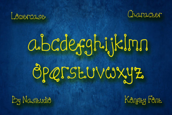 Konfity Font PNG with transparent background - Preview 4
