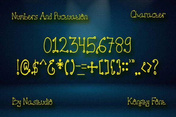 Konfity Font PNG with transparent background - Preview 5