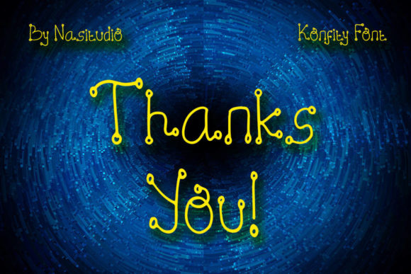Konfity Font PNG with transparent background - Preview 6