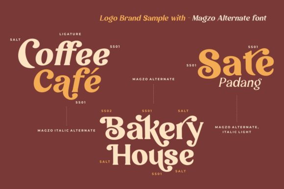 Magzo Font PNG with transparent background - Preview 2