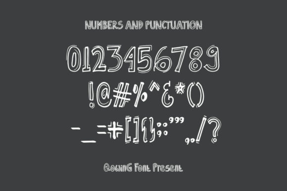 Qowing Font PNG with transparent background - Preview 4