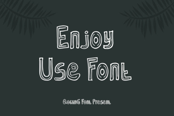 Qowing Font PNG with transparent background - Preview 6