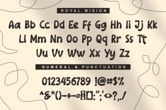 Royal Mision Font PNG with transparent background - Preview 1