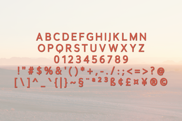 Shatfor Font PNG with transparent background - Preview 3
