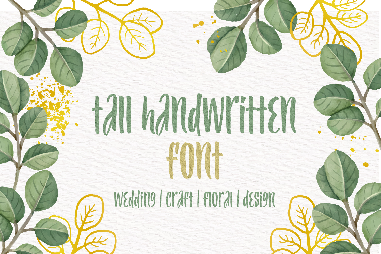 Tall Handwritten — elongated proportions handwriting font by OWPictures
