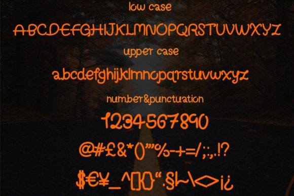 Asleep Font - Preview 1
