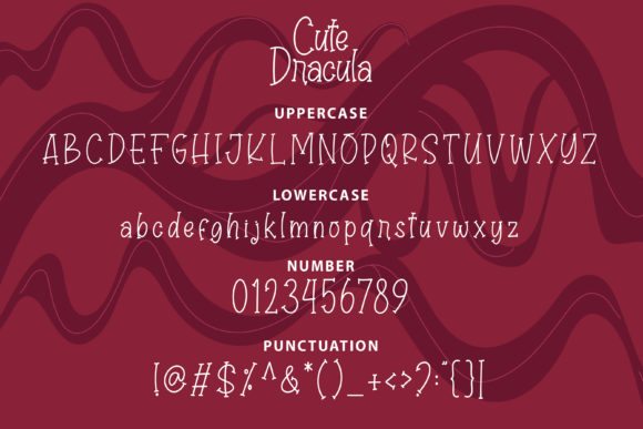Cute Dracula Font - Preview 2