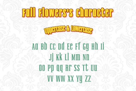 Fall Flowers Font - Preview 1
