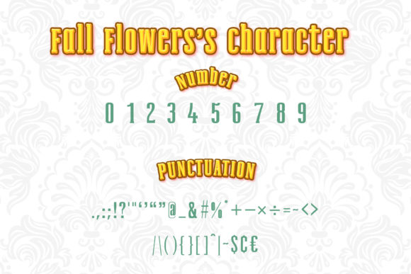 Fall Flowers Font - Preview 2