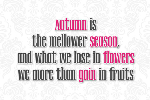 Fall Flowers Font - Preview 3