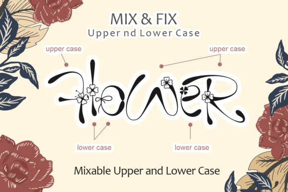 Flower Font - Preview 1