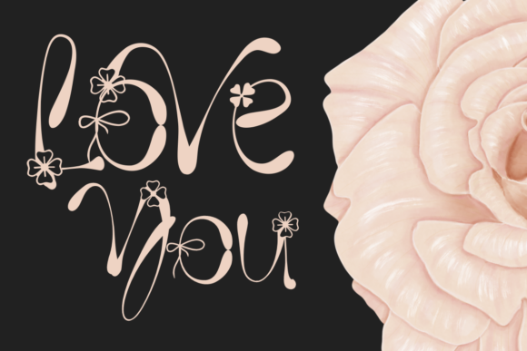 Flower Font - Preview 2