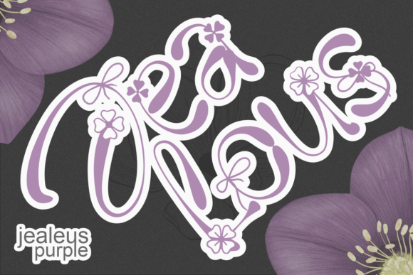 Flower Font - Preview 3
