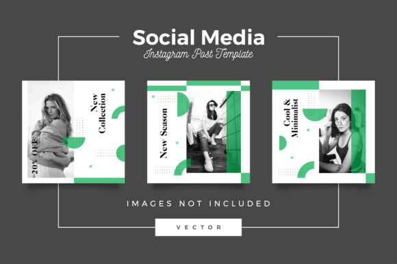 Green Minimalist Instagram Post Template Graphics