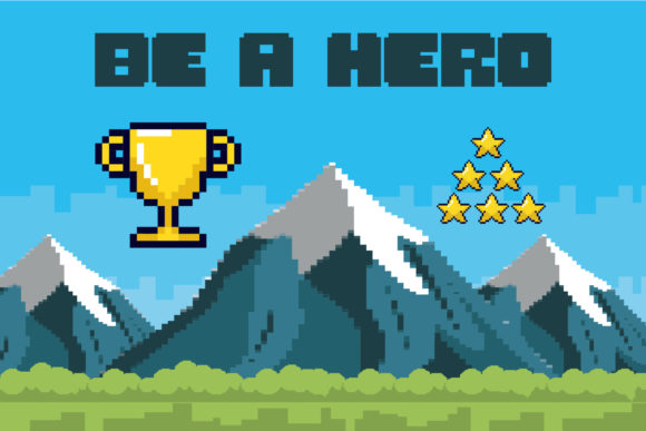 Retro Game Font font preview - 2