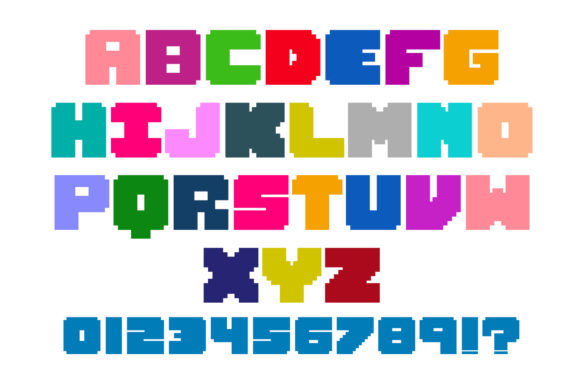 Retro Game Font font preview - 3