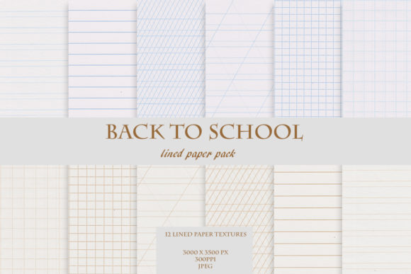 Back to School Lined & Grid Paper Set