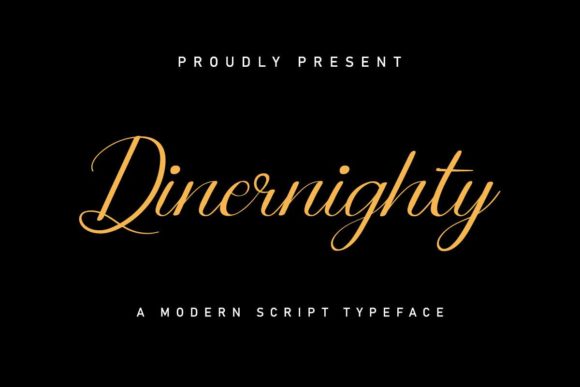 Dinernighty Script & Handwritten Font By CalligraphyFonts