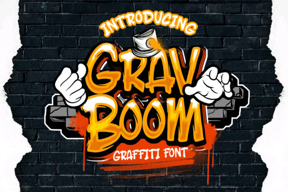 Grav Boom Display Font By Dansdesign