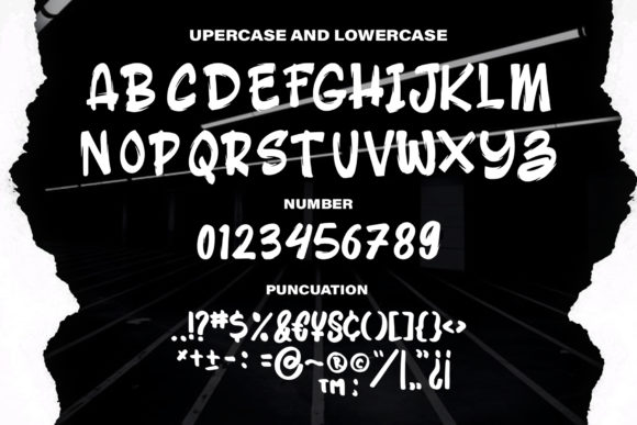 Grav Boom Font PNG with transparent background - Preview 2