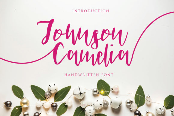 Johnson Camelia Font PNG with transparent background - Preview 1