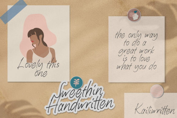 Kaeliwritten Font PNG with transparent background - Preview 3
