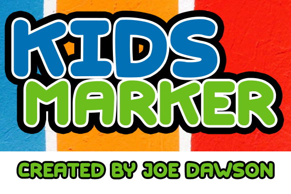Kids Marker Font PNG with transparent background - Preview 1