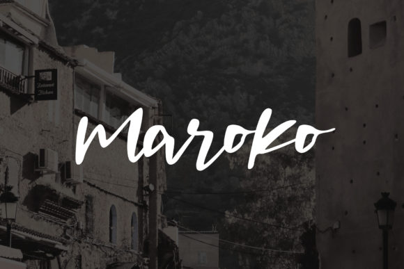 Marokorange Font font preview - 4