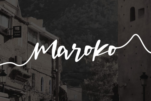 Marokorange Font font preview - 5