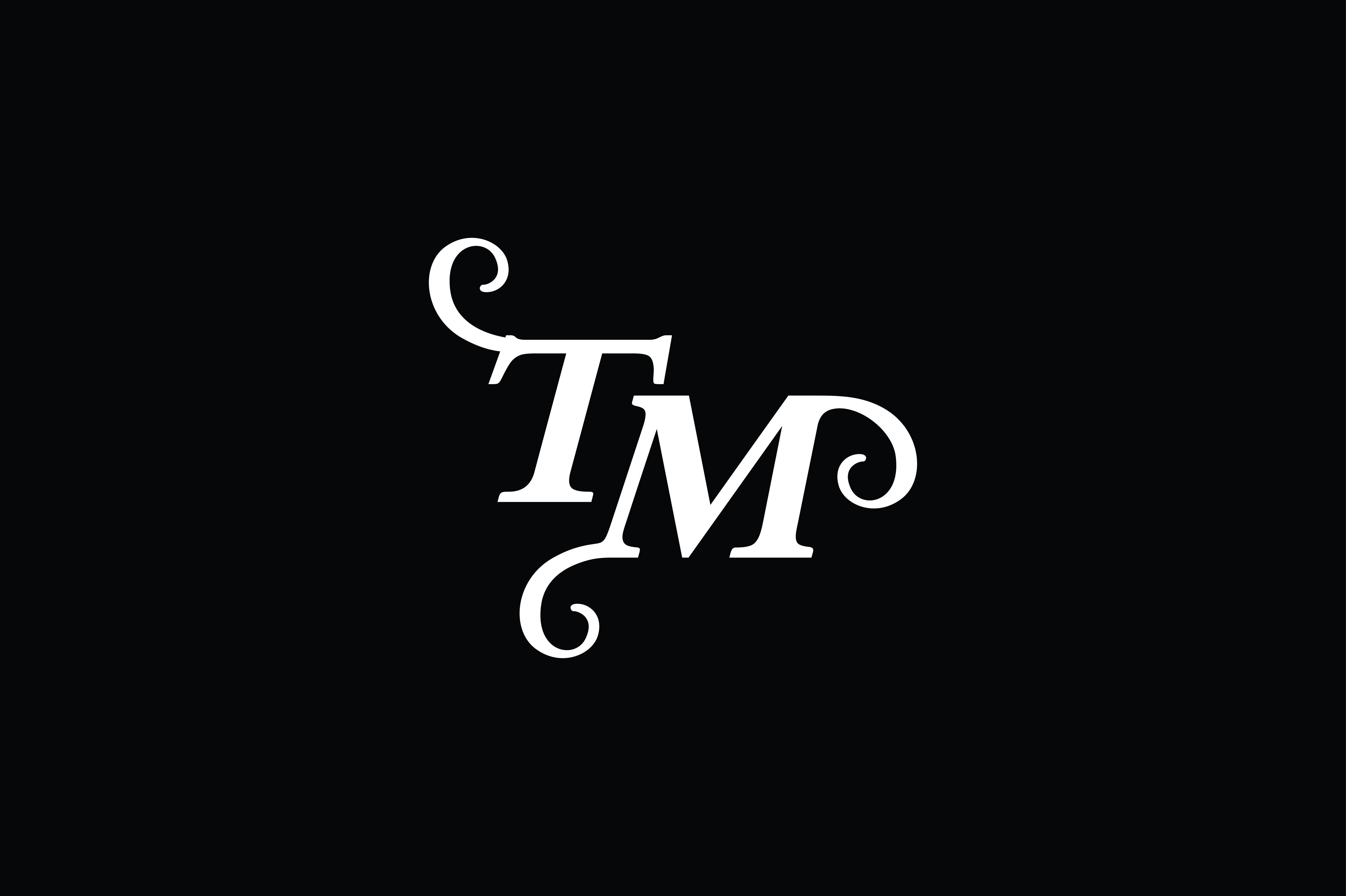 Monogram TM Logo V2 Graphic by Greenlines Studios · Creative Fabrica