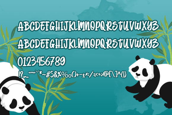 Pandano Font PNG with transparent background - Preview 1