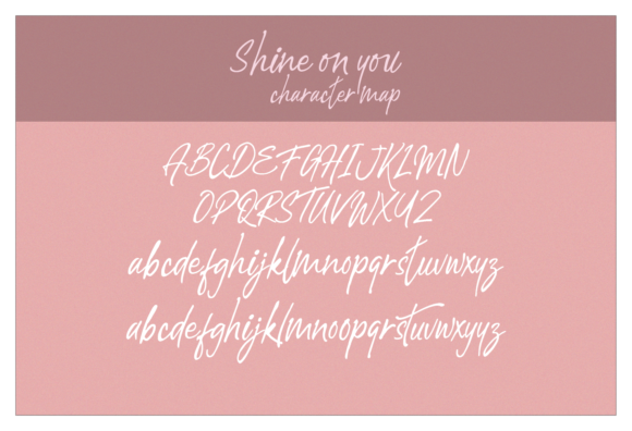 Shine on You Font PNG with transparent background - Preview 6