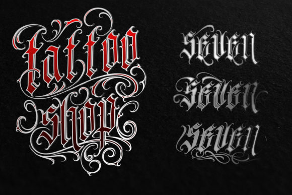 Sinner Font PNG with transparent background - Preview 5