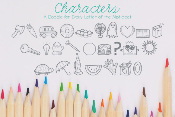 Alpha Doodles Font - Preview 1