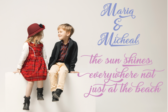 Amanda Font PNG with transparent background - Preview 4
