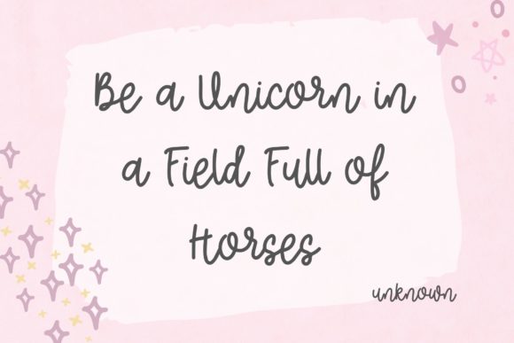 Blink Magic Unicorn Font - Preview 1