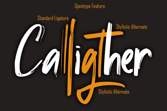 Calligther Font - Preview 1