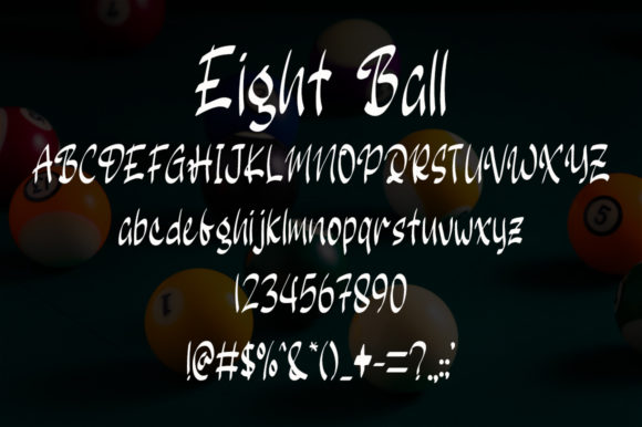 Eight Ball Font - Preview 3